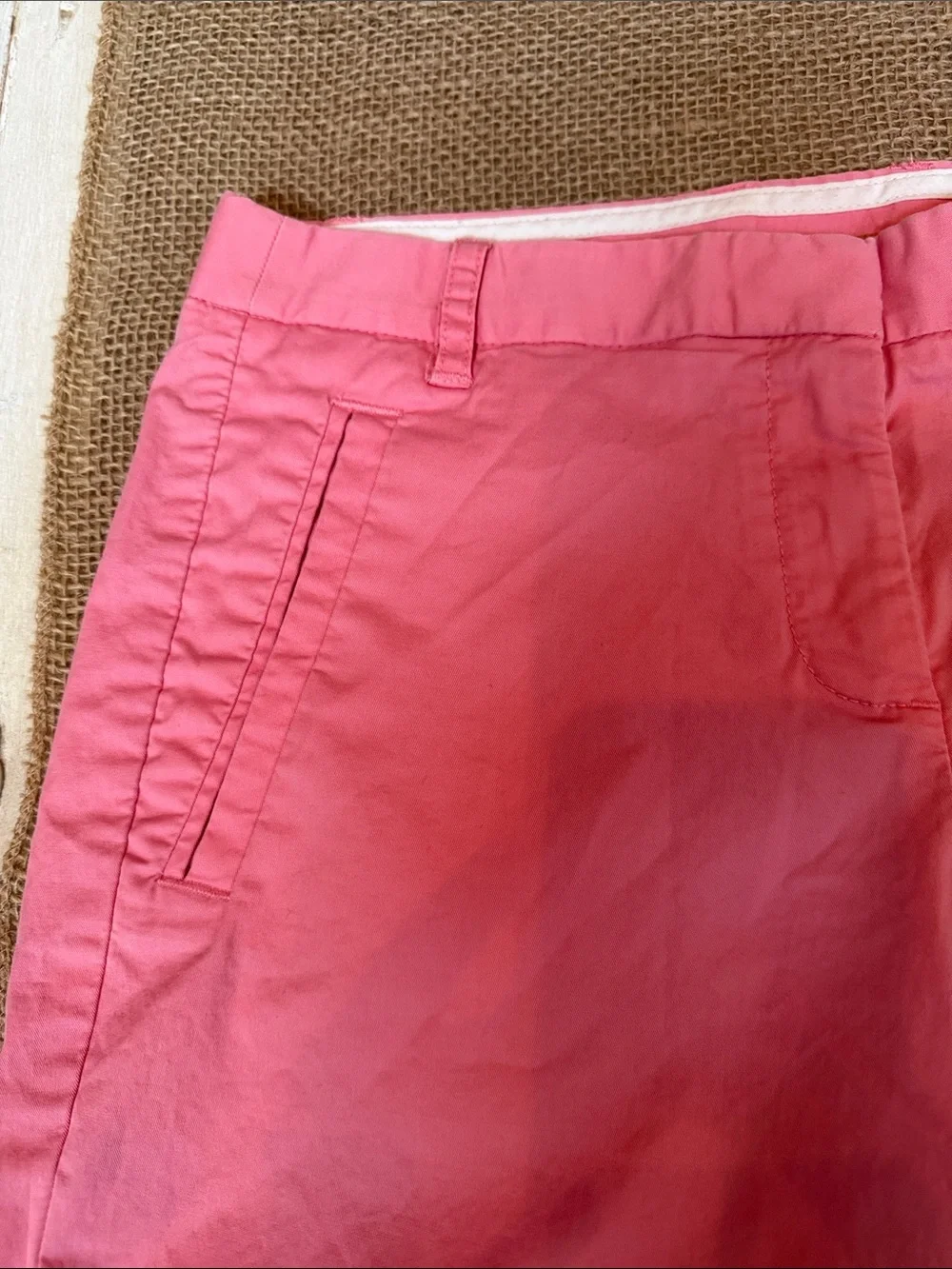 J. Crew Coral Pink Chino Bermuda Shorts